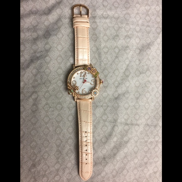 Betsey Johnson 🐝 QUEEN BEE WATCH FLORAL MOTIF - Picture 4 of 8